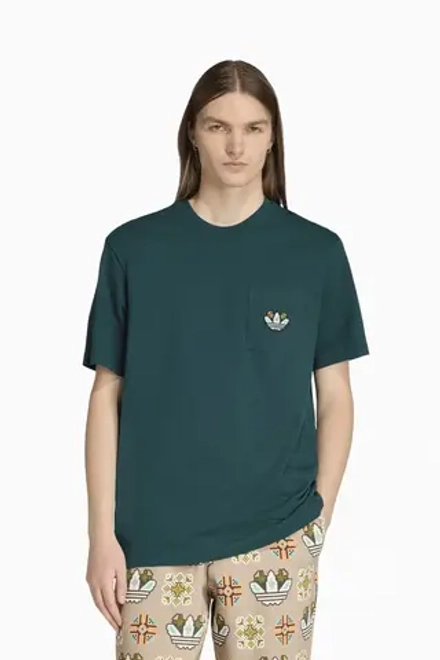 Футболка adidas Monogram Loose Tee - зеленый