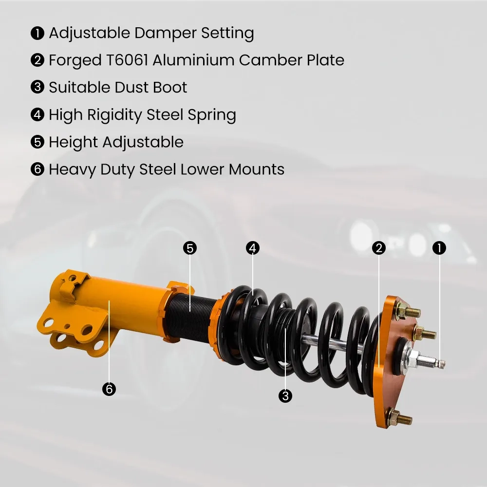 Air to Coil Shock Struts Assembly Conversion Kit подходит для автомобиля Ford Expedition 2003-2006 lowering kit