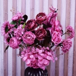 Искусственные цветы «FLOWERS GLAMOUR» 60см Пионы 2 цветка розовые