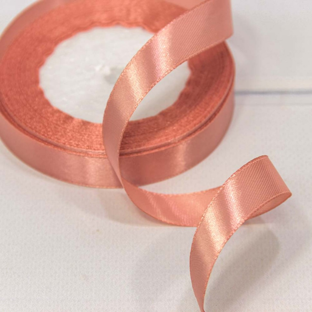 Лента Атласная 1,5см х 28м Сатин (Розовый)
