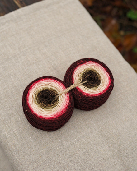 Градиент носочный "Брусничный пирог"