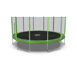 Батут DFC Trampoline Fitness с сеткой 16ft Светло-зелёный