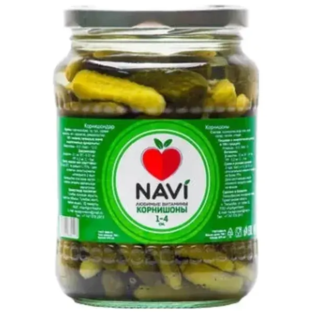 Корнишоны NAVI 670 мл