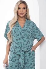 Костюм Чистый лист НЬЮ (бирюзовый) К15902-7М LT Collection