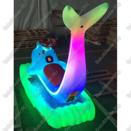 Парковый электромобиль «Дельфинчик-морячок», розовый