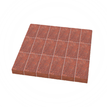 Варианты бетонных оснований с плиткой, верх с торцем под Ритуальный комплекс 1,8м х 1,8м