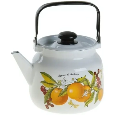 Чайник эмалированный 3,5л «Фруктовая фантазия» С-2713П2/4Рч