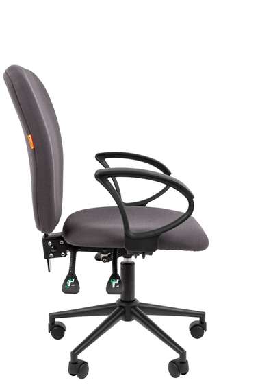 Офисное кресло Chairman 9801 Россия ткань Т13 серый Black