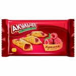 Печенье АКУЛЬЧЕВ "Купелька с малиной", сахарное, 225 г, пакет, 84