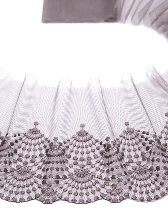 05-148 Вышивка на неэл. сетке 19 см, кофе