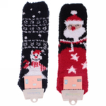 Носки женские махровые «New Year's puff», микс 2 цвета, р. 36-40 (крючок, пакет, стикер)