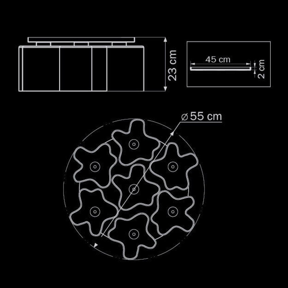 Накладная люстра Lightstar 802070