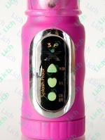 Розовый многопрограммный вибратор с клиторальным стимулятором