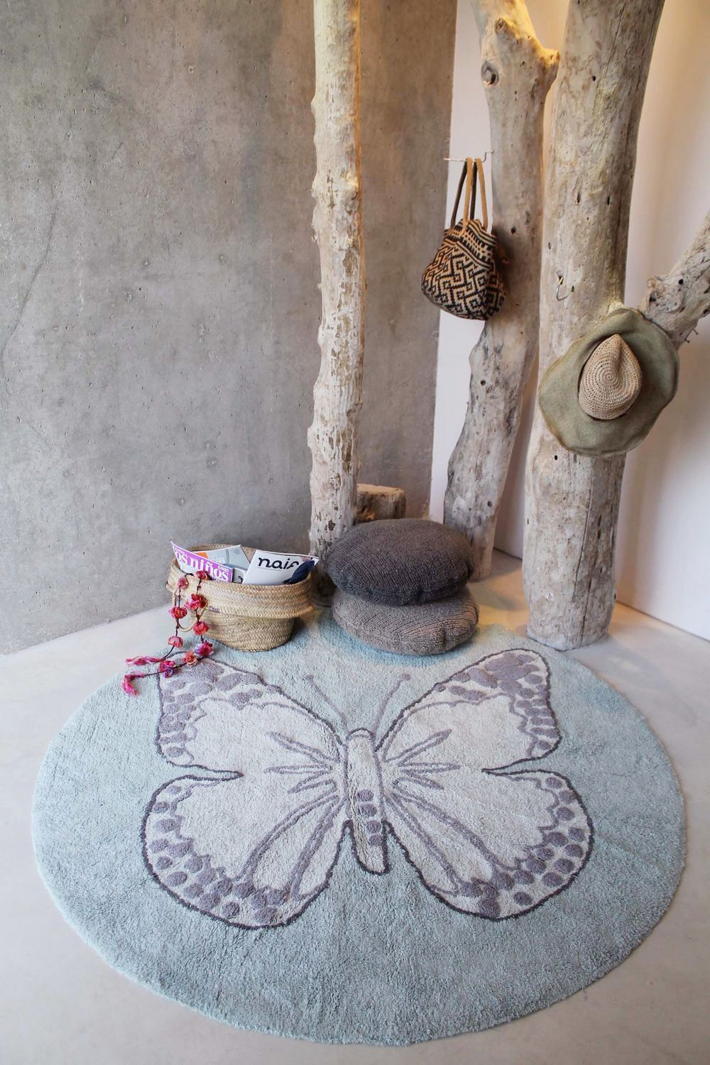 Ковер Lorena Canals Butterfly Vintage Green (160Ø см)