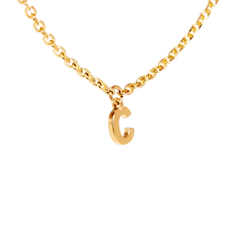 Вечный браслет Персонализация с Буквой – Золото