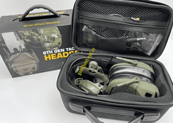 Наушники активные тактические стрелковые 6TH Gen Tactical headset Олива