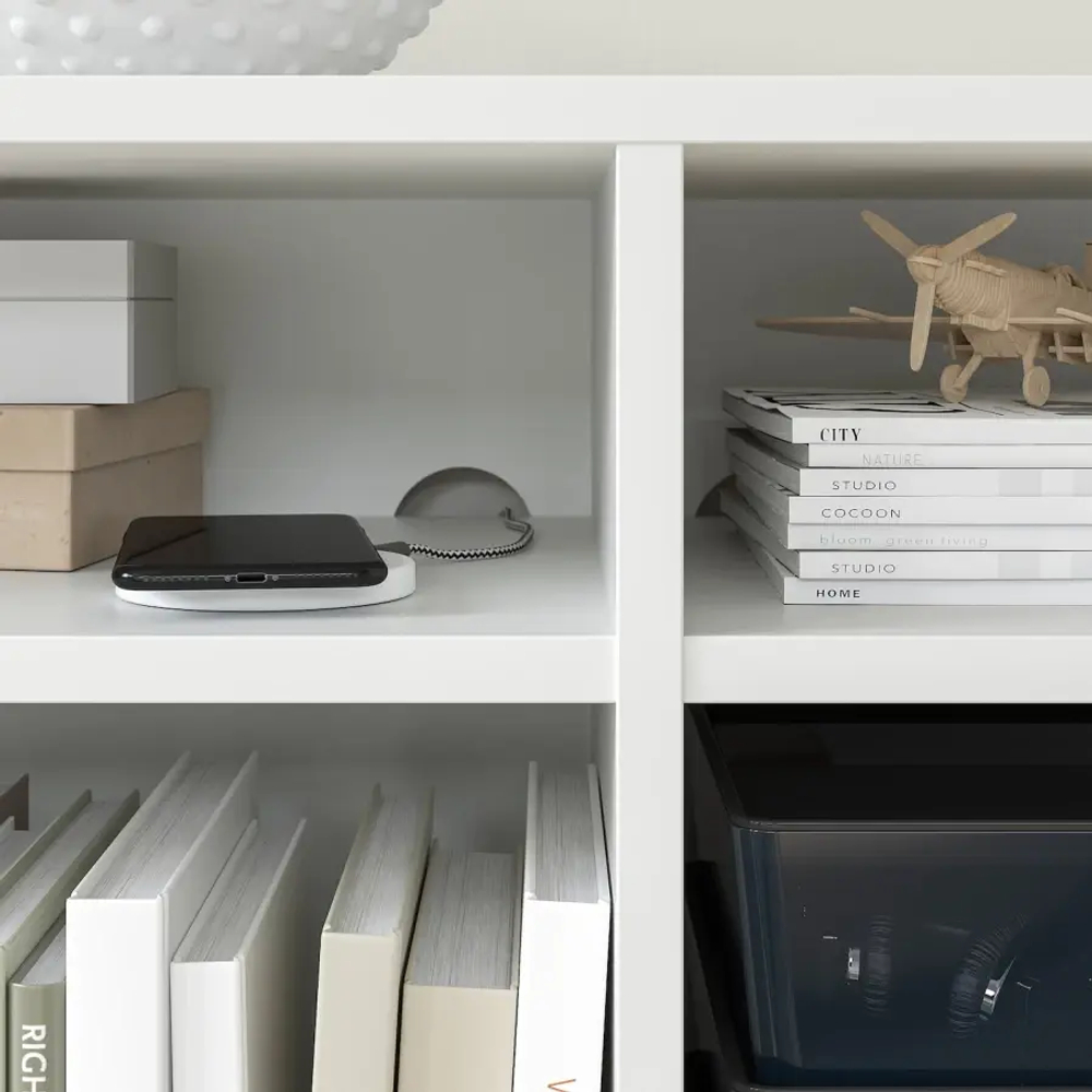 Открытый шкаф - VIHALS IKEA/ВИХАЛС ИКЕА, 37х90х200 см, белый