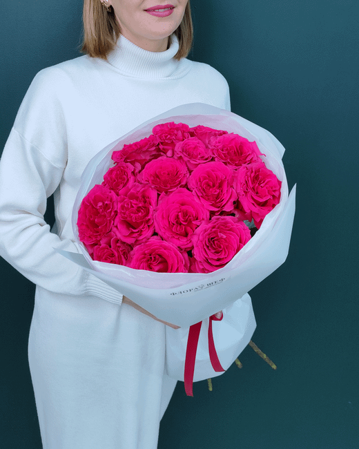 Роза малиновая Фулл Монти,15шт(00247)