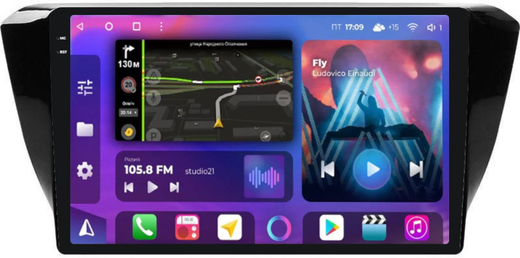 Магнитола для Skoda Superb 2015+ (без штатного усилителя) - FarCar XXL3002M QLED+2K, Android 12, ТОП процессор, 8Гб+256Гб, CarPlay, 4G SIM-слот