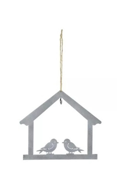 Декор - Кормушка "Птичий дом" 22,5х27см + 20см подвес