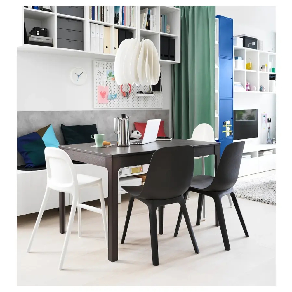 Раздвижной обеденный стол - IKEA EKEDALEN, 120/180х80 см, темно-коричневый, ЭКЕДАЛЕН ИКЕА