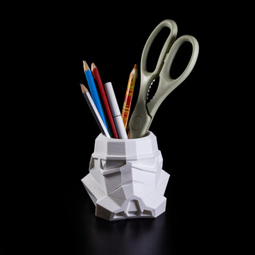Подставка для карандашей "Штурмовик", пластик, 3D-печать, белая
