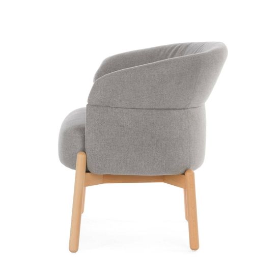 Кресло Wally Wood цвет серый