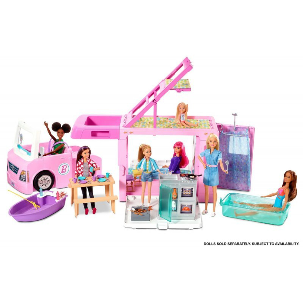 набор Barbie для куклы GHL93 Кемпер 3 в 1
