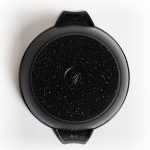 Кастрюля алюминий, антиприг, 3 л, с крыш, Мечта, Гранит black, 43802