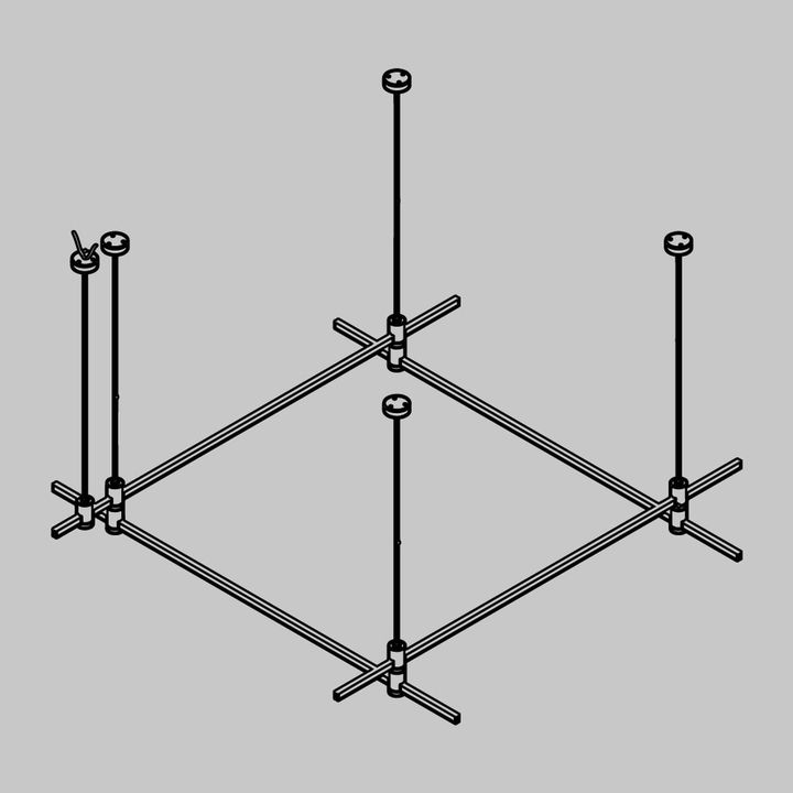 Основание на тросовых подвесах Hang для трековых светильников Maytoni Technical Flarity TFC-Flar-H04-BS