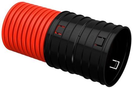 Труба гофрированная двустенная ПНД жесткая d200мм (уп.6м) ELASTA IEK EA-TG13-2-1-2-200-006-K04