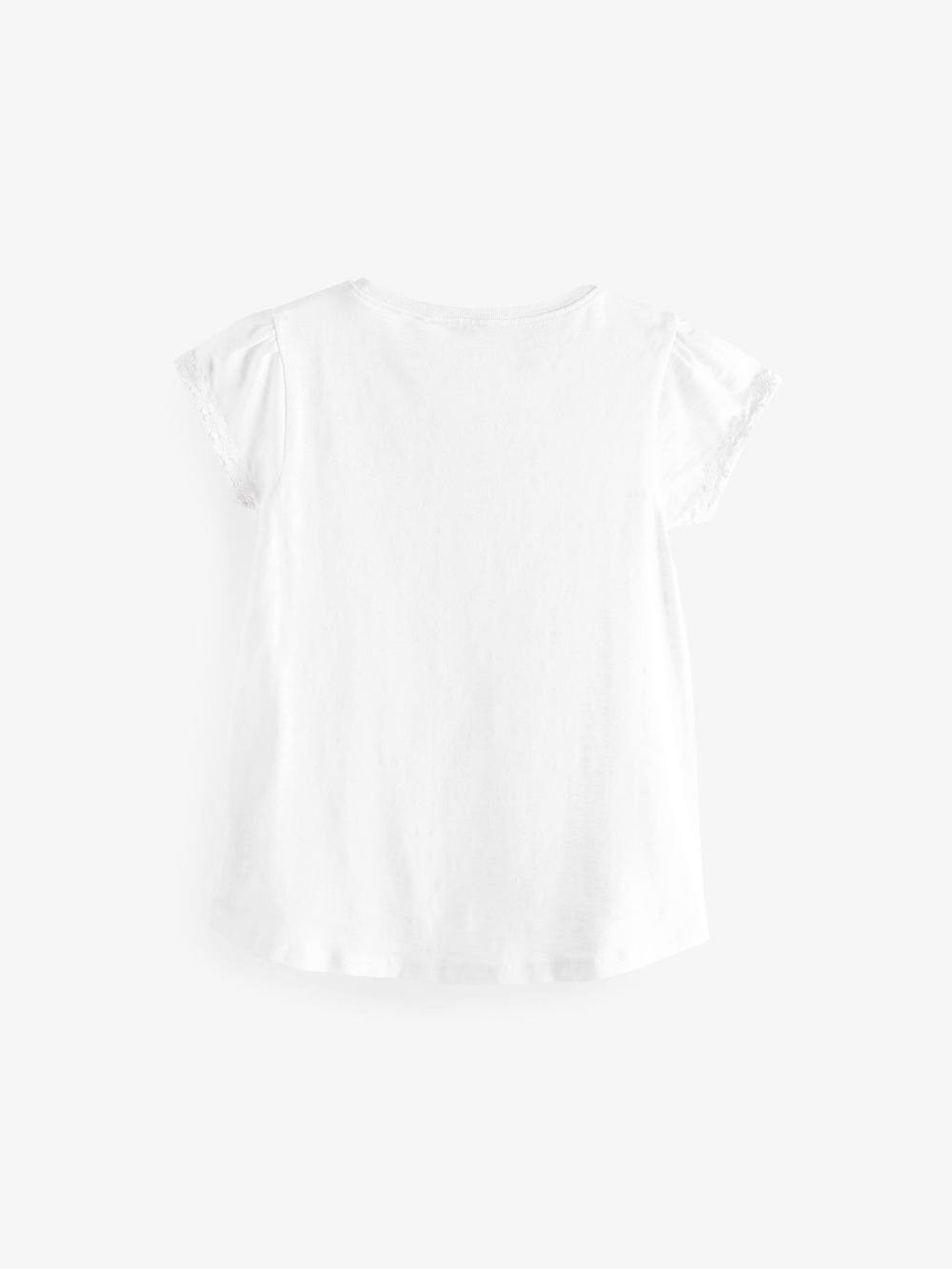 Футболка с вышивкой для девочки Next M48-894, Белый