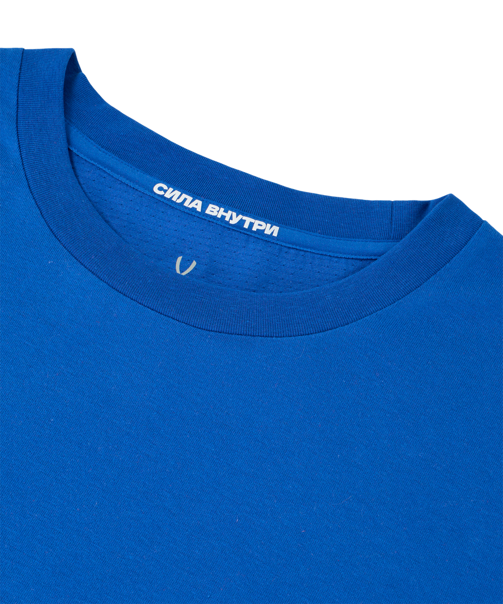 Лонгслив тренировочный JÖGEL DIVISION PerFormDRY Training CVC LS Z2, синий