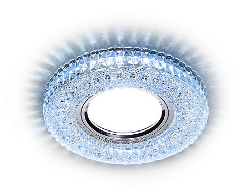 Встраиваемый точечный светильник со светодиодной лентой S271 CL/CLD хром/прозрачный MR16+3W(LED COLD)