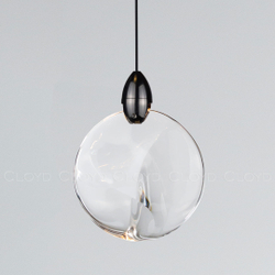 Подвесной светильник Cloyd GLOCK-B P1 / Ø12 см - черный (арт.12603)