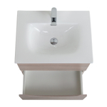 Тумба с раковиной подвесная BelBagno MARINO-CER-N-700-2C-SO-RG-P Rovere Grigio, раковина белая BB-8099-70