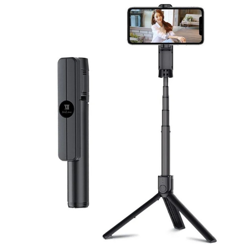 Монопод-штатив для селфи Remax P10 Hunyo Selfie Stick Bluetooth, (0.63 m) Black Черный