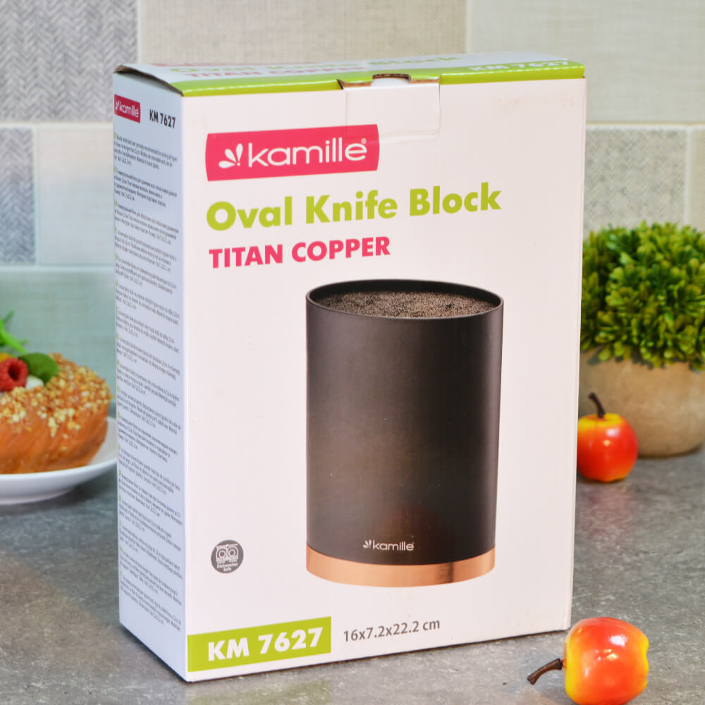 Подставка для ножей 16*7*22см овальная