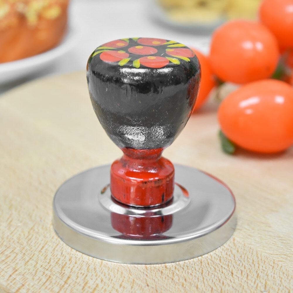 Форма для вареников и пельменей металлическая, ручка "Хохлома"