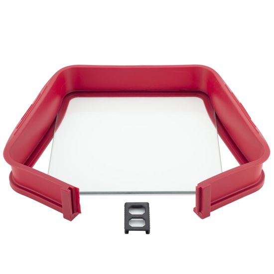 Форма силиконовая квадратная со стеклянным дном Kamille KM-7759