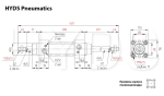 DSBC-100-150-T-PPV-A-N3 Пневмоцилиндр с двусторонним штоком