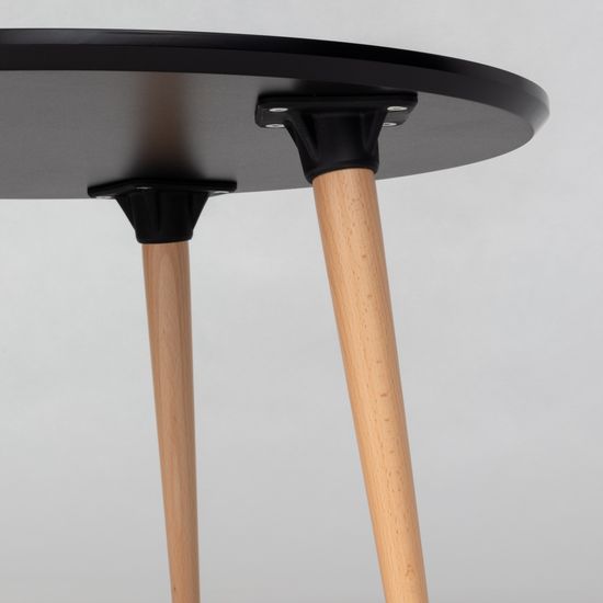 Журнальный столик Copine 80 см меламин черный | Купить в StoreForHome.ru