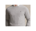 Фактурный хлопковый свитер с круглым вырезом Polo Ralph Lauren