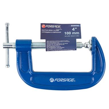 Струбцина G-образная ''Profi''4''-100мм (вес-1.03кг) Forsage F-333114
