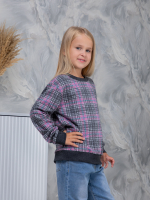 Детский свитшот дСВ-51/графитклетка