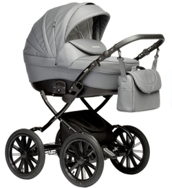 Детская коляска Indigo Special Plus 2 в 1 Is09 т.серая кожа