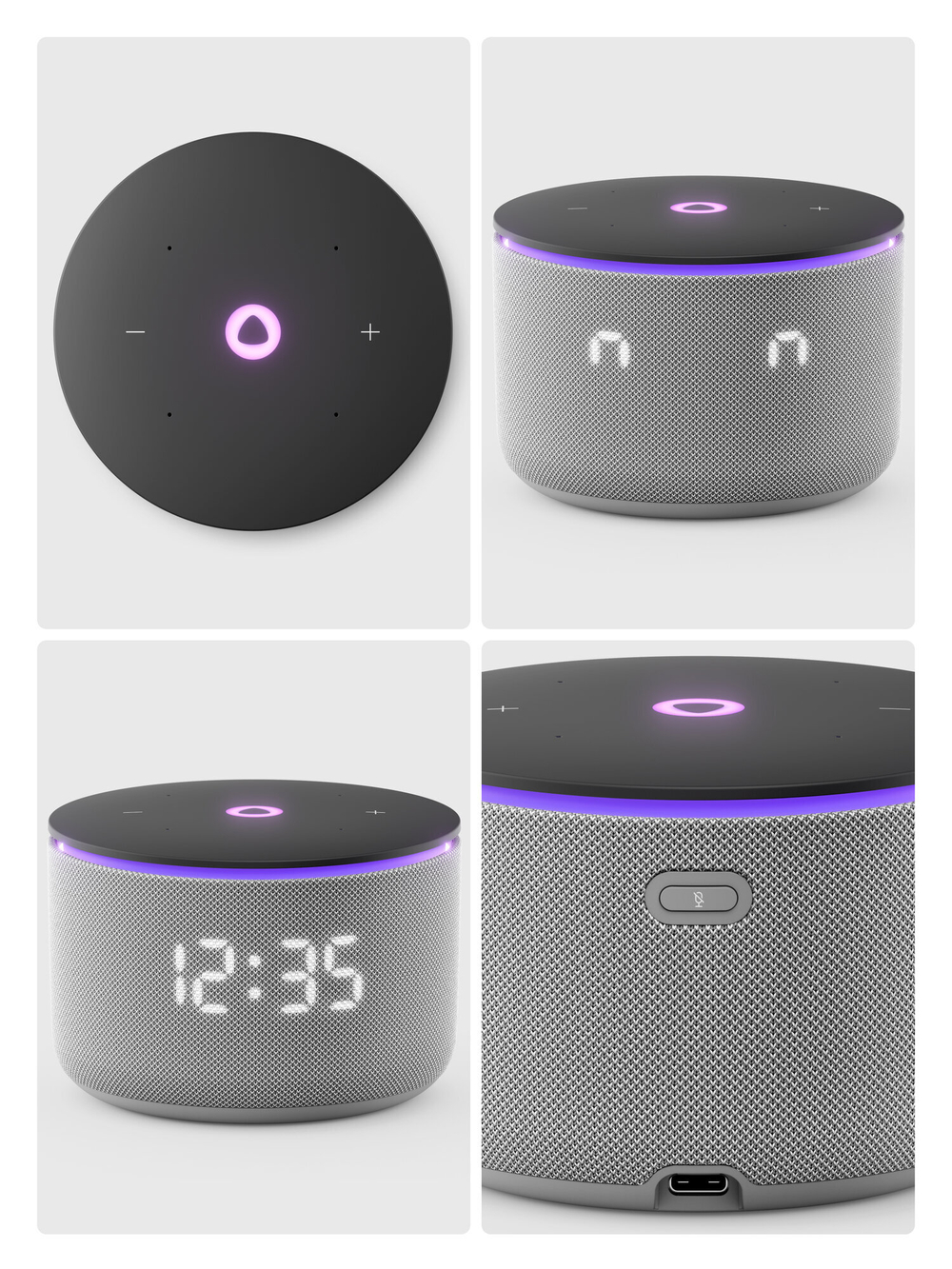 Умная колонка Яндекс Станция Мини 3 Про - серая