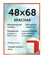 Металлическая рамка 68х48 см