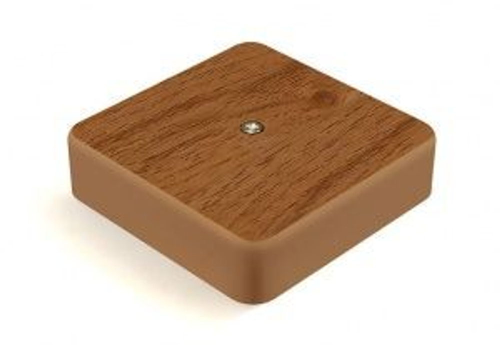 Коробка распаечная о/у 75х75х20 орех IP40