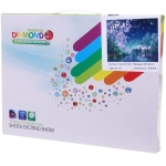 Алмазная мозаика на подрамнике с полным заполнением «МИР ЯРКИХ КРАСОК», ночная сакура, 30*40см